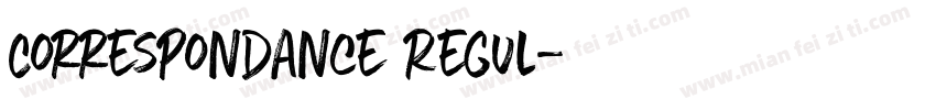 Correspondance Regul字体转换